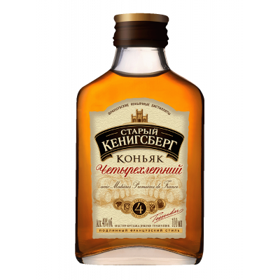 Коньяк Старый Кенигсберг 4 года, 0.1 л Коньяк Старый Кенигсберг 4 года, 0.1 л