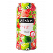 Сидр Альска со вкусом клубники и лайма фруктовый